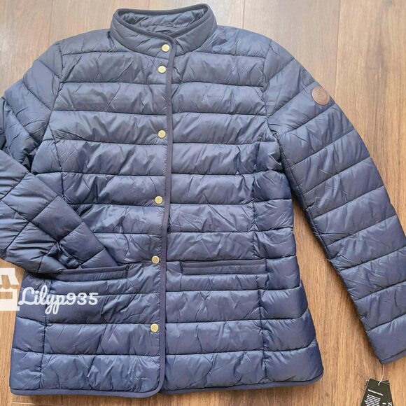 NWT Ralph Lauren Quilted Stand-Collar Jacket Navy - Picture 2 of 7